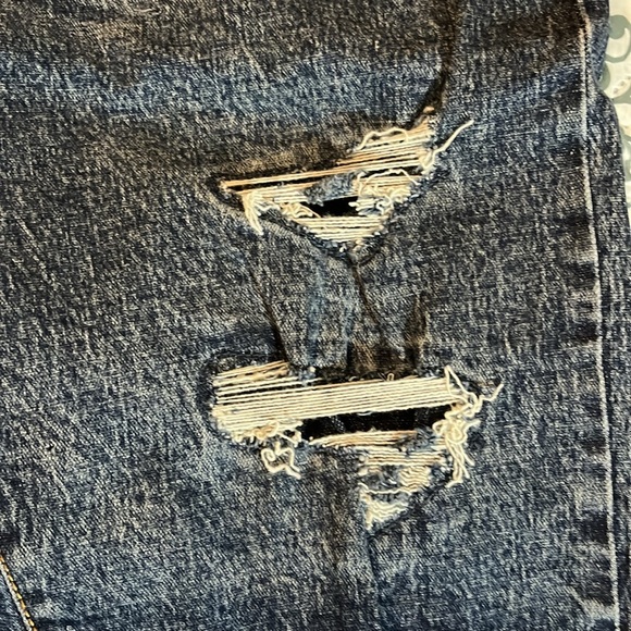 Mens Spring + Mercer Distressed Denim Shorts - Picture 6 of 7